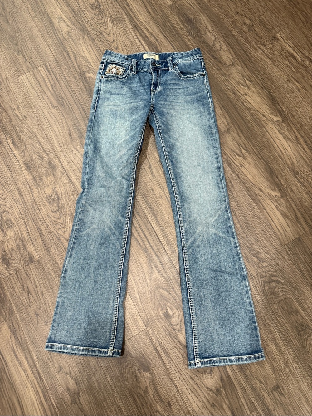 Light Blue Girls Bootcut Jeans